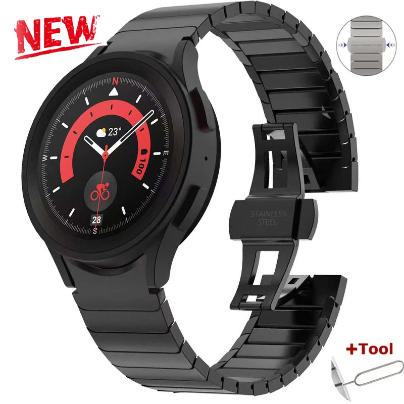 Luxury Watch Galaxy - Luxury Titanium color Band for Samsung