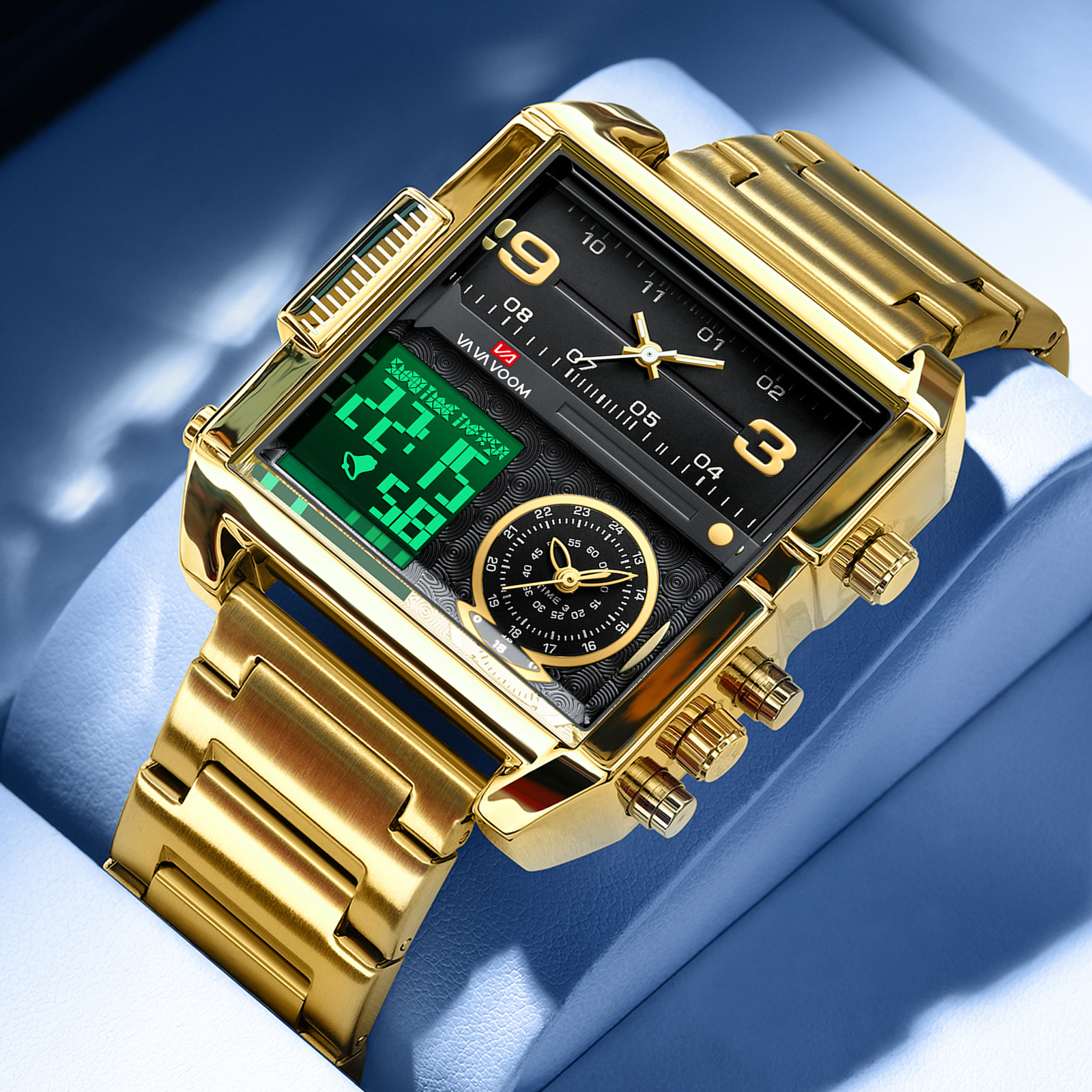 Luxury Watch Magazine - Dual Display Men Sports Watches For