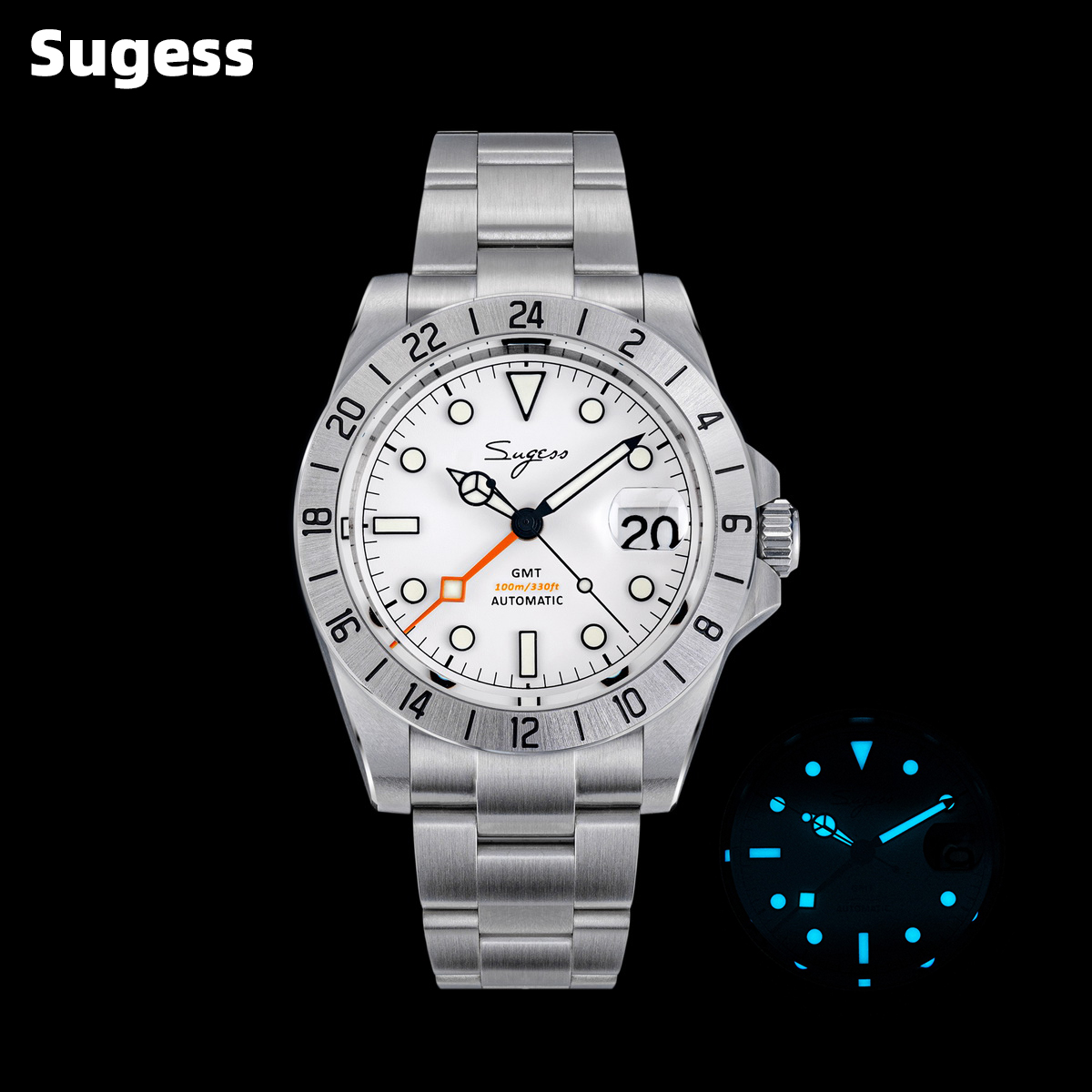 Luxury Watch Expensive - Sugess Men Watch GMT Automatic NH34