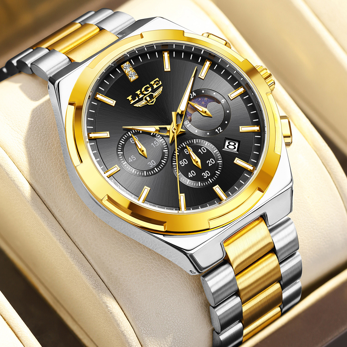 Luxury Watch Business - LIGE Classic Business Man Watch Stainless