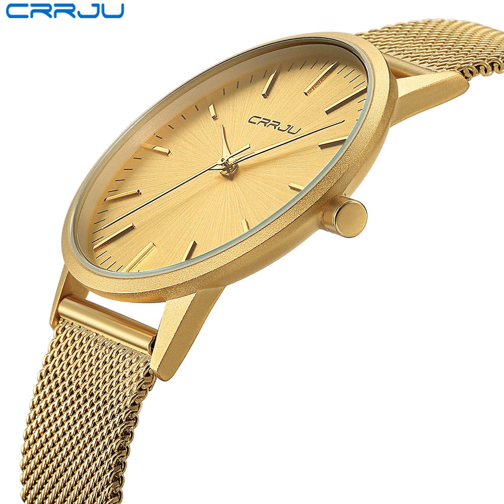 Luxury Watch Magazine - CRRJU Ultra Slim Gold Quartz Watches