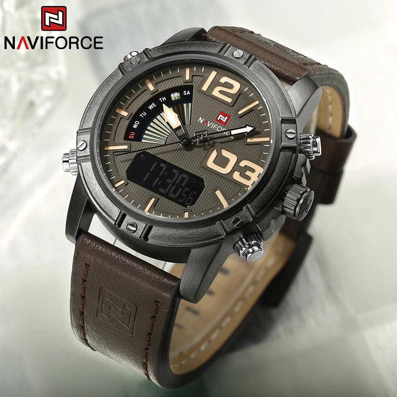 Field Watch Military - NAVIFORCE Top Brand Men Watch Multifunction