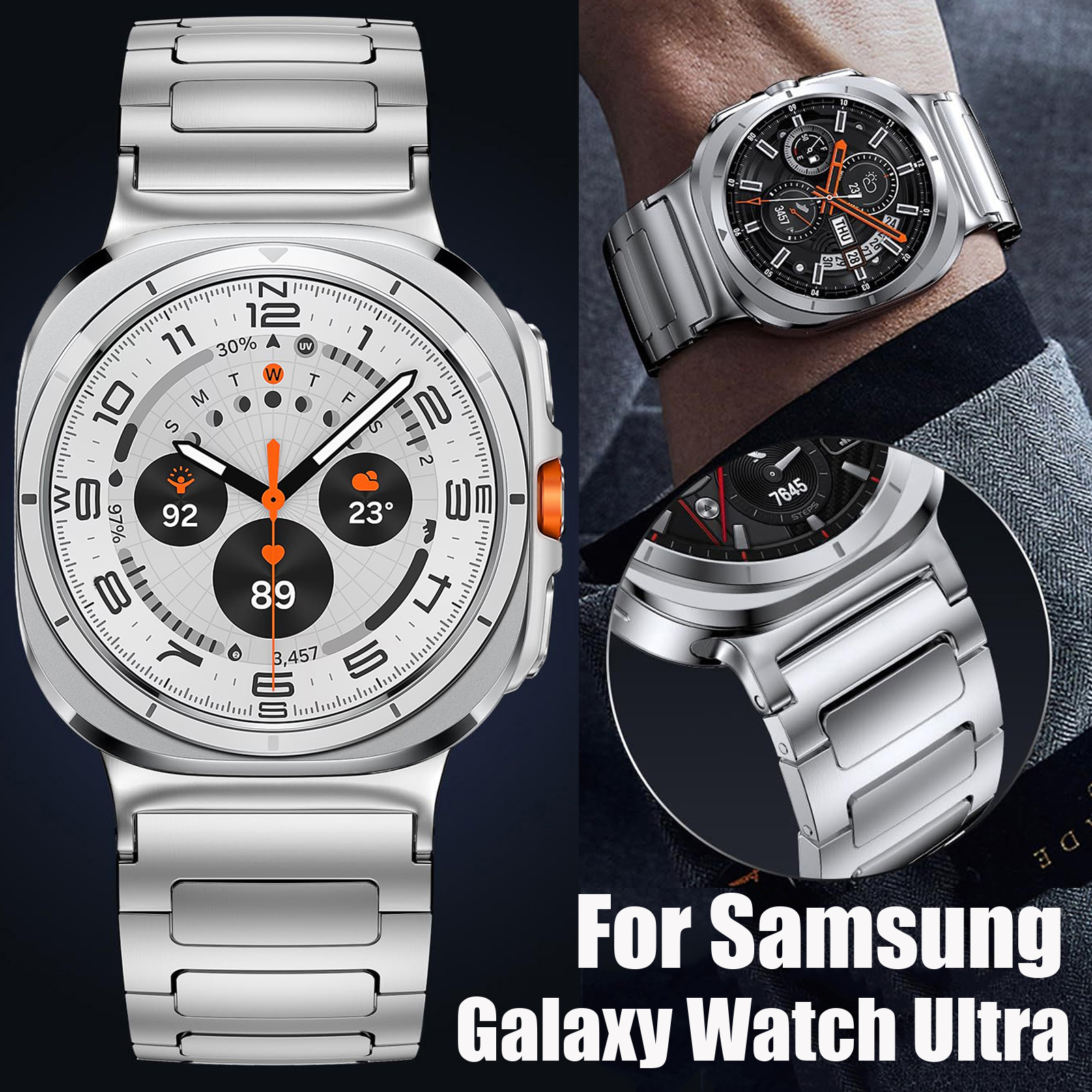 Luxury Watch Galaxy - Luxury Metal Strap For Samsung Galaxy