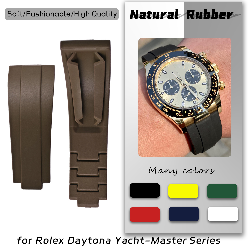 Luxury Watch Rolex - 20mm 21mm Quality Natural Rubber Watch