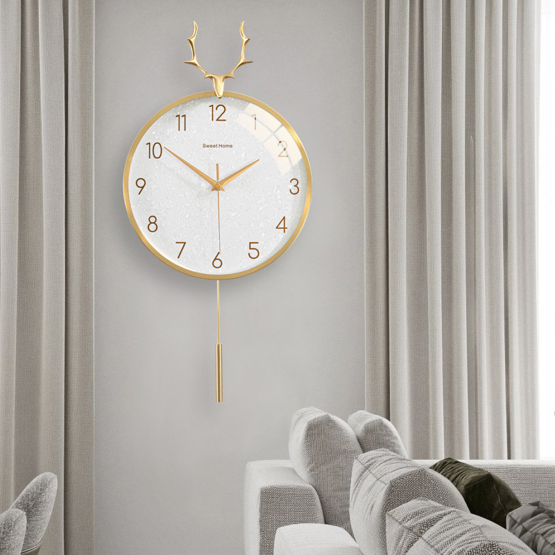 Luxury Watch Wall Clock - Nordic clock light luxury wall clock