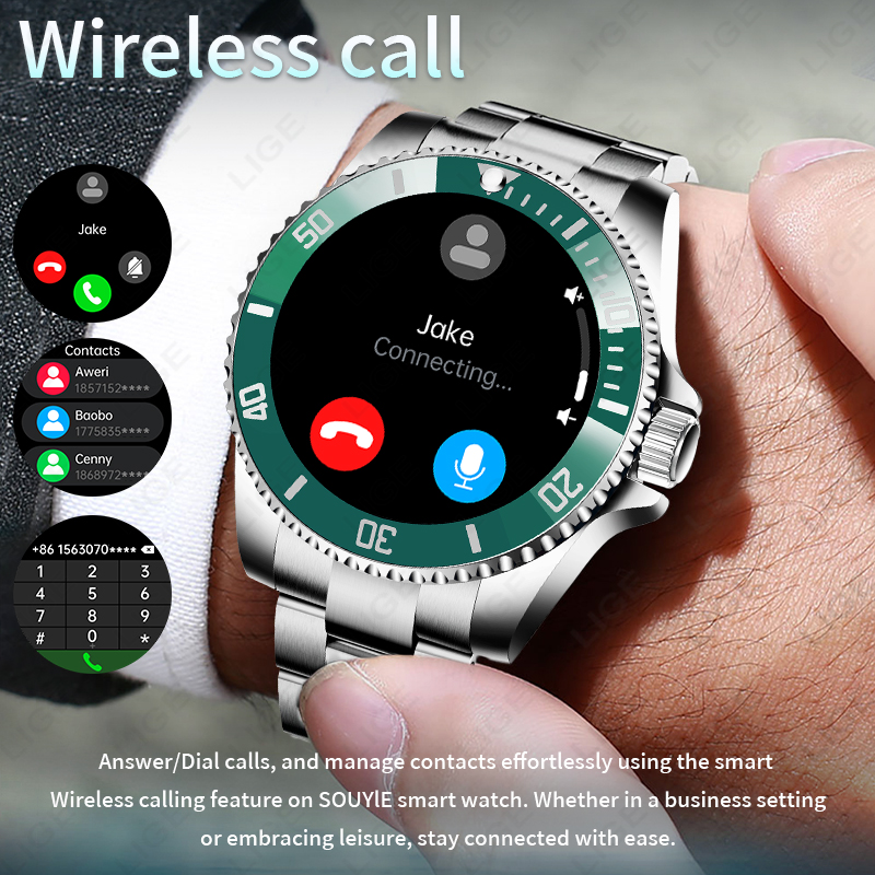 LIGE New Smart Watch Men Bluet - Luxury Watch In The World recension och pris