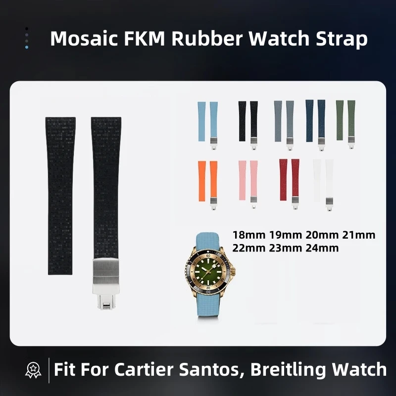 19 To 23mm Mosaic FKM Watch St - Luxury Watch Cartier recension och pris