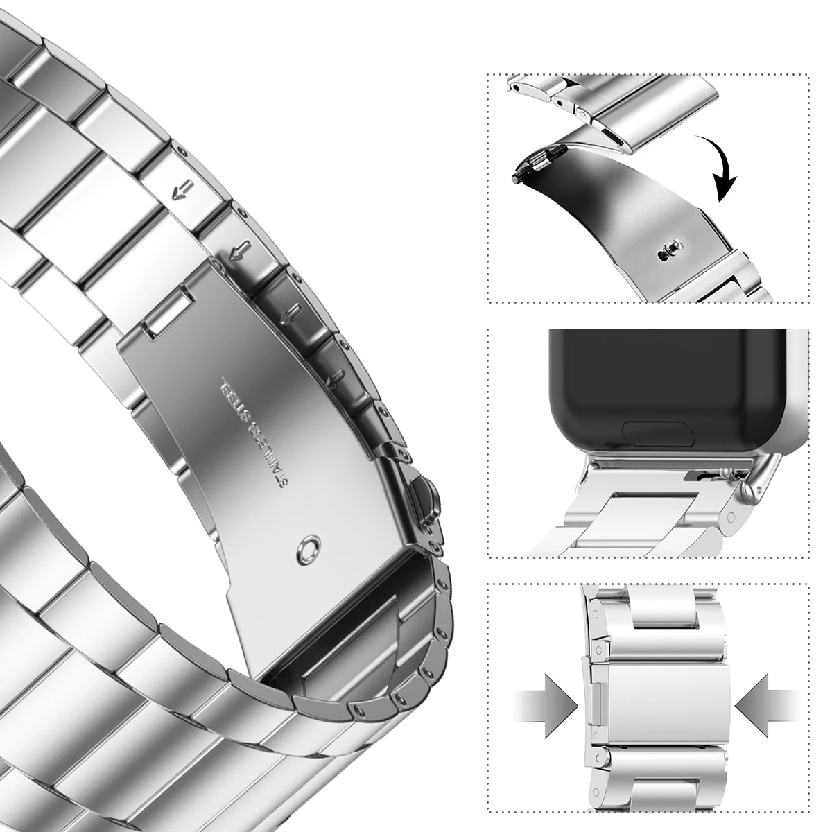 Stainless Steel Strap For Sams - Luxury Watch Galaxy recension och pris