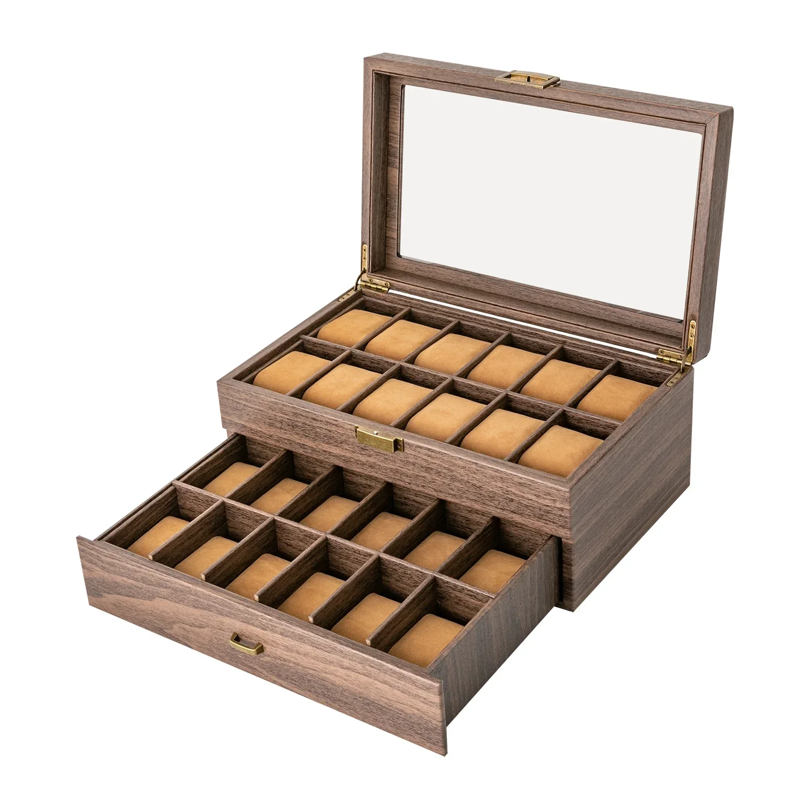 Luxury 2-Tier Wooden Watch Dis - Luxury Watch Tier recension och pris