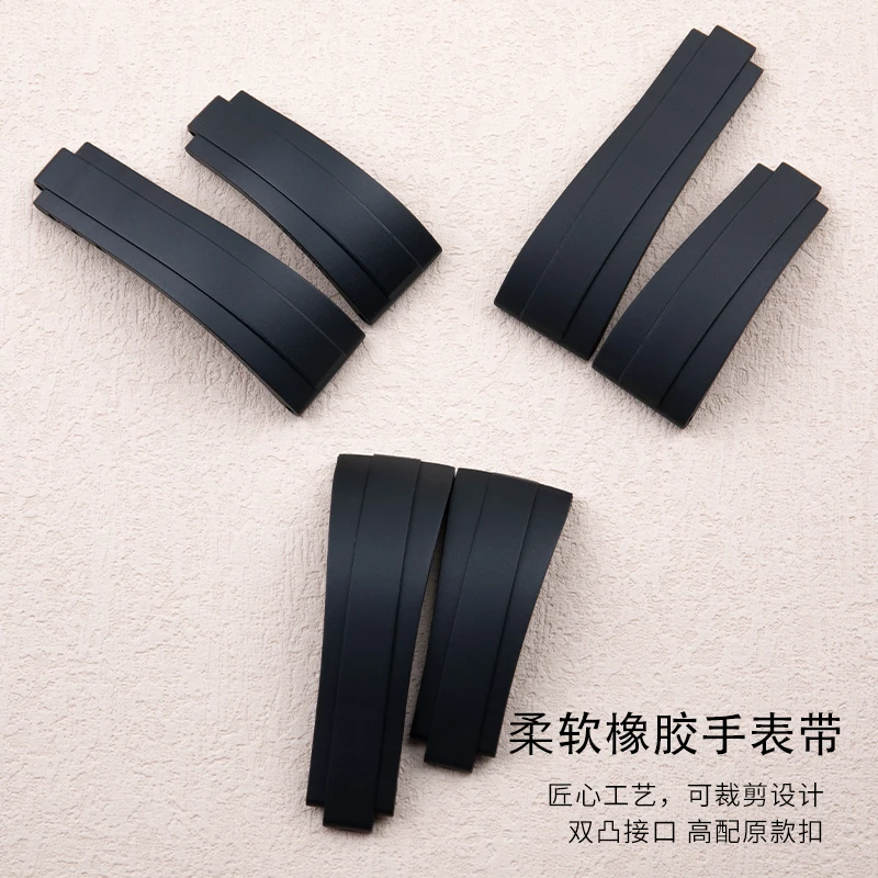 Rubber Short Buckle Watchband  - Luxury Watch Rolex recension och pris