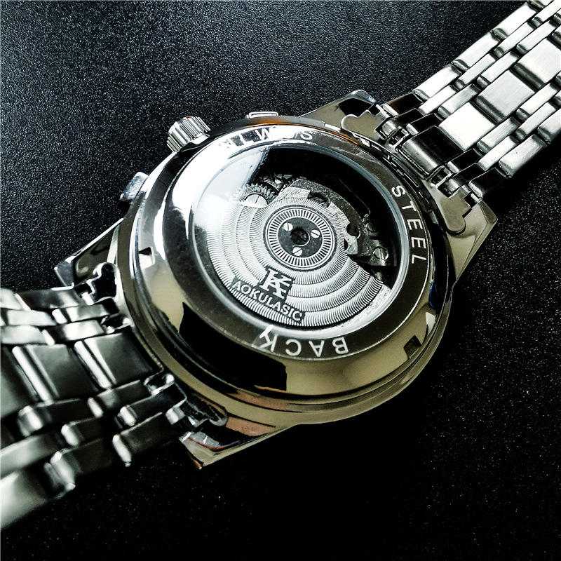 Stainless Steel New Full Skele - Moonphase Complication Watch recension och pris