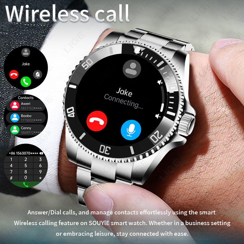 LIGE Business Smart Watch Men  - Luxury Watch In The World recension och pris