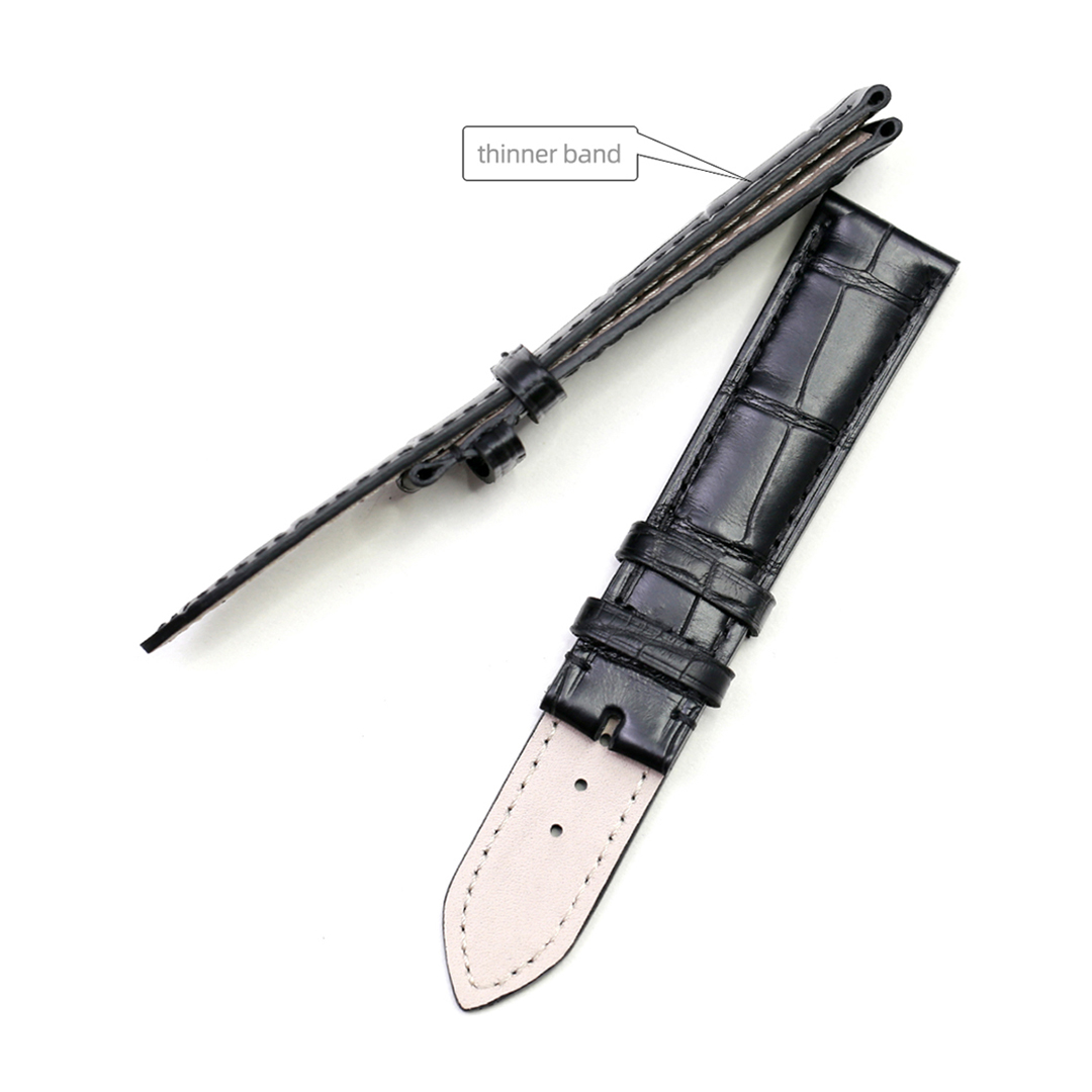 PESNO Crocodile Leather Black  - Luxury Watch Rolex recension och pris