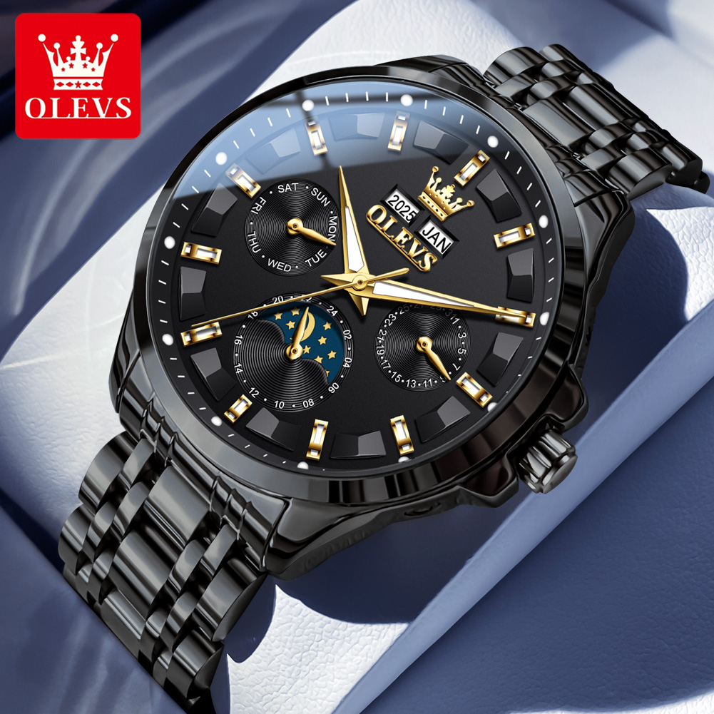 OLEVS 7070 Automatic Watch Men - Luxury Watch Display recension och pris
