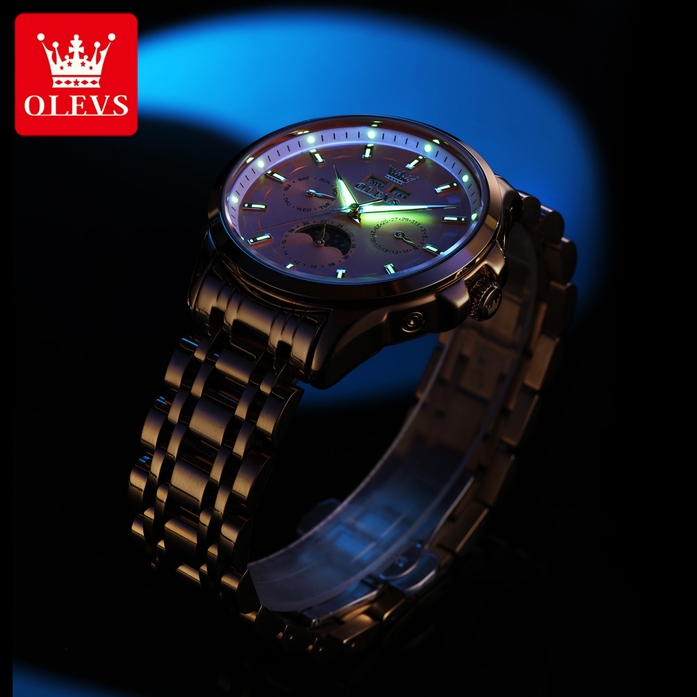 OLEVS 7070 Automatic Watch Men - Luxury Watch Display recension och pris