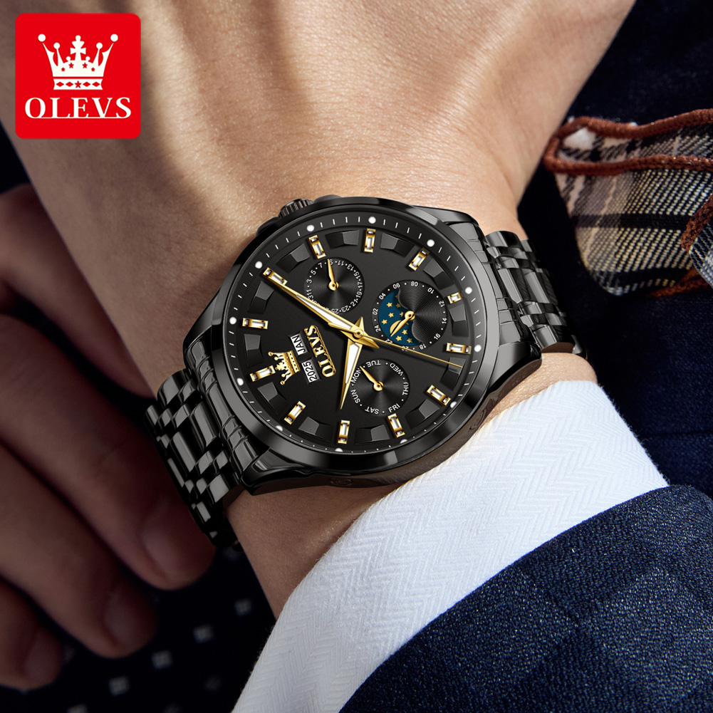 OLEVS 7070 Automatic Watch Men - Luxury Watch Display recension och pris