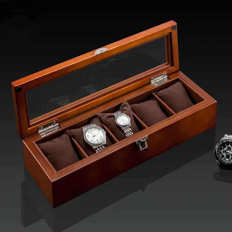 Wood Watch Organizer Box Men L - Luxury Watch Holder For Men recension och pris