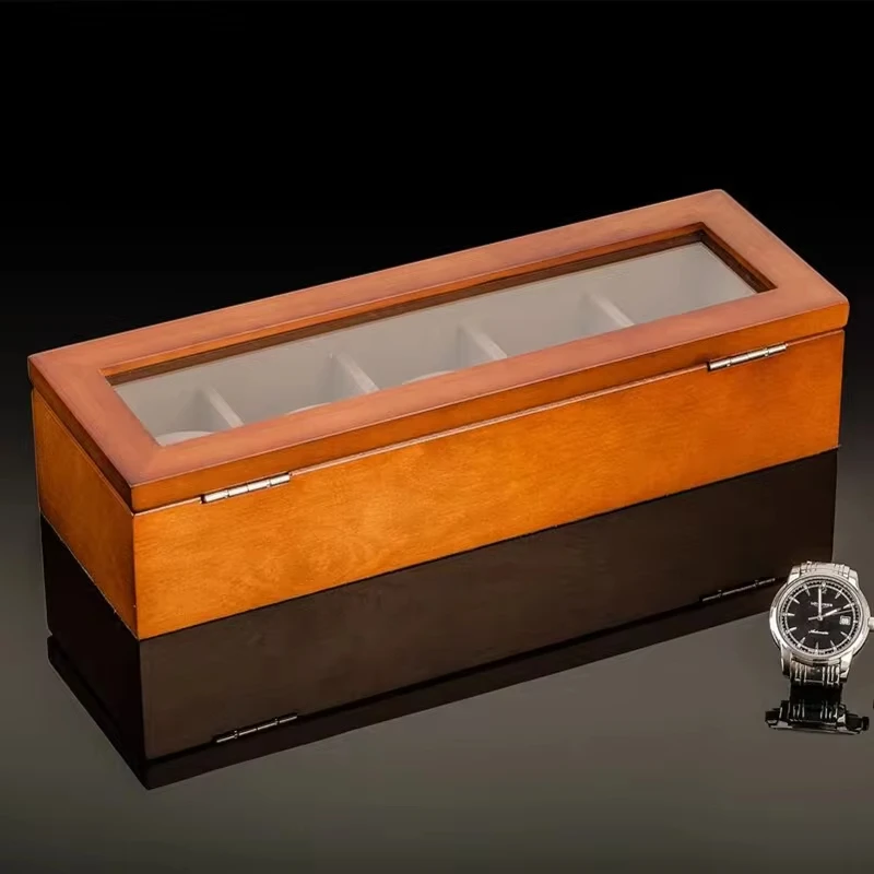 Wood Watch Organizer Box Men L - Luxury Watch Holder For Men recension och pris