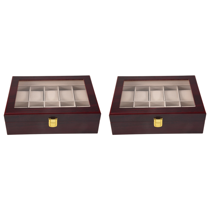 ABFU-2X Luxury Wooden Watch Bo - Luxury Watch Holder For Men recension och pris
