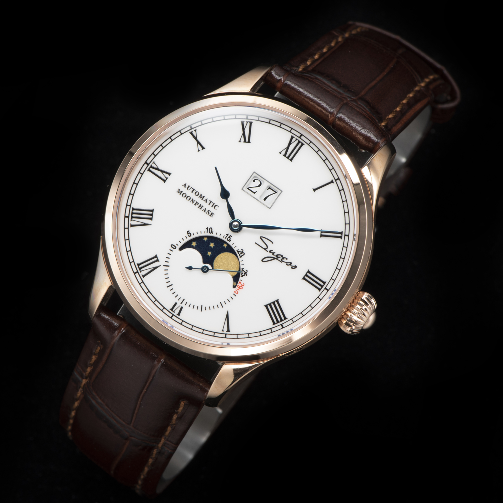 Sugess Watch Tianjin ST25 Auto - Moonphase Complication Watch recension och pris