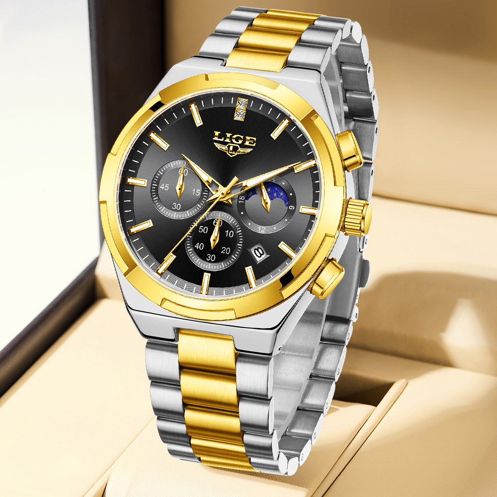 LIGE Classic Business Man Watc - Luxury Watch Business recension och pris