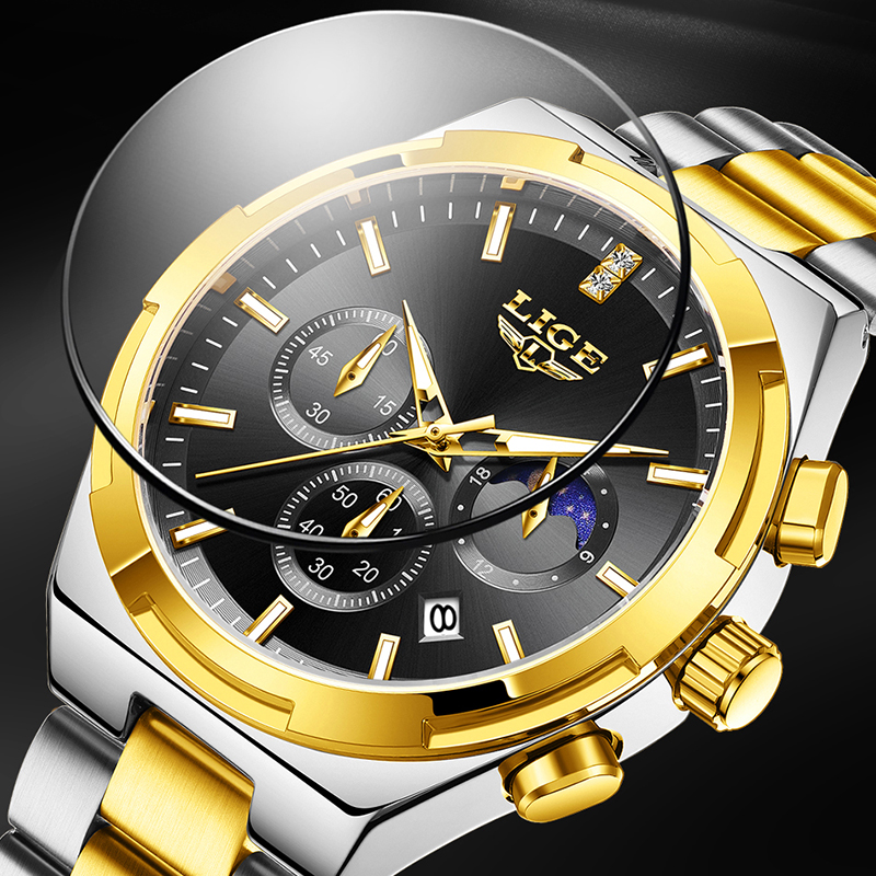 LIGE Classic Business Man Watc - Luxury Watch Business recension och pris