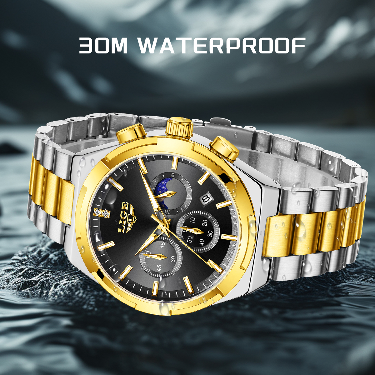 LIGE Classic Business Man Watc - Luxury Watch Business recension och pris
