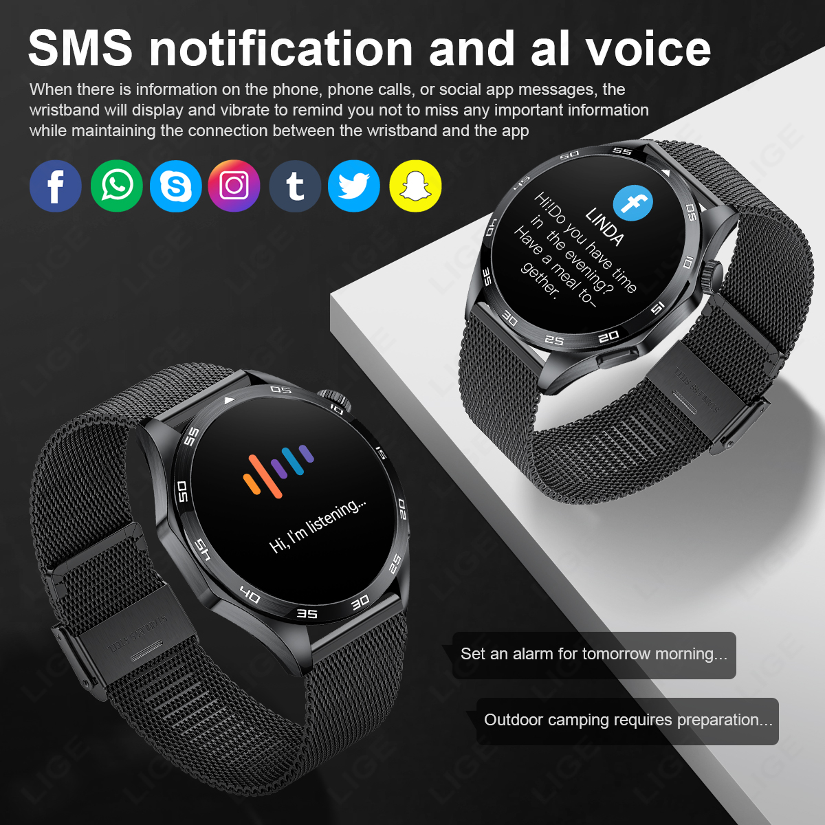 LIGE 2026 Smart Watch ECG Moni - Luxury Watch In The World recension och pris