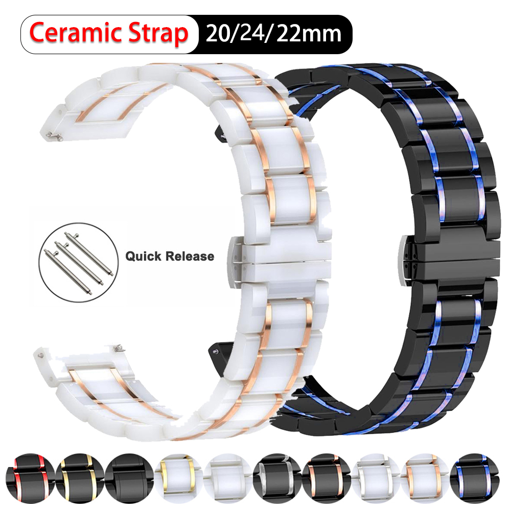 20mm 22mm 24mm Ceramic band Fo - Luxury Watch Galaxy recension och pris