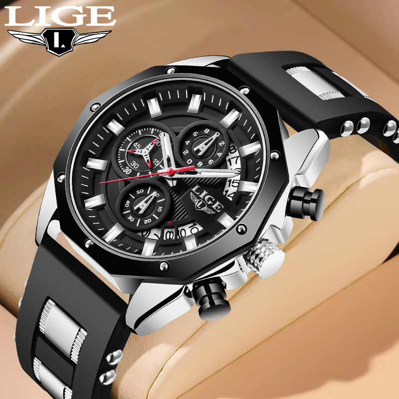 LIGE Fashion Outdoor Quartz Ma - Luxury Watch Straps recension och pris