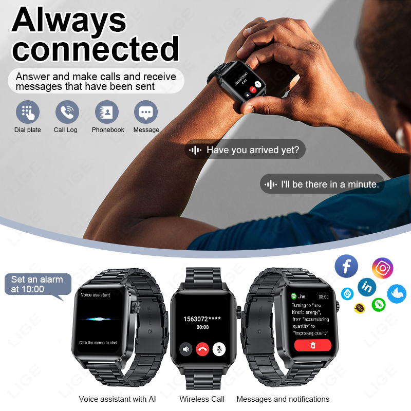 LIGE Smart Watch Sport Fitness - Luxury Watch In The World recension och pris