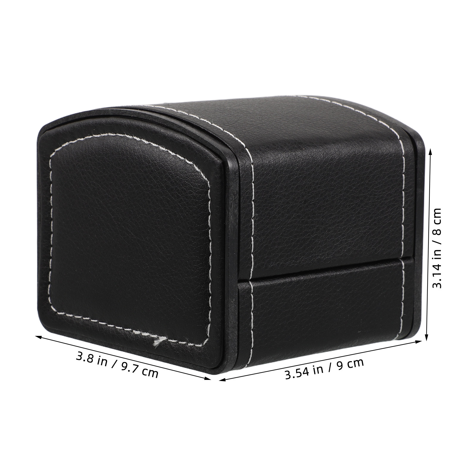 2Pcs Black PU Watch Box Elegan - Luxury Watch Holder For Men recension och pris
