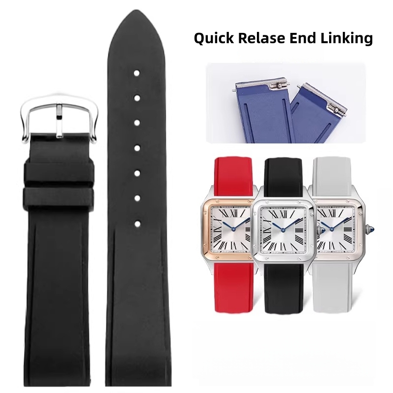 15.5mm 17.5mm FKM Watch Strap  - Luxury Watch Cartier recension och pris
