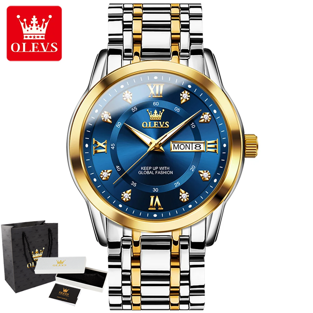 OLEVS 5513 Man Watch Stainless - Luxury Watch Business recension och pris