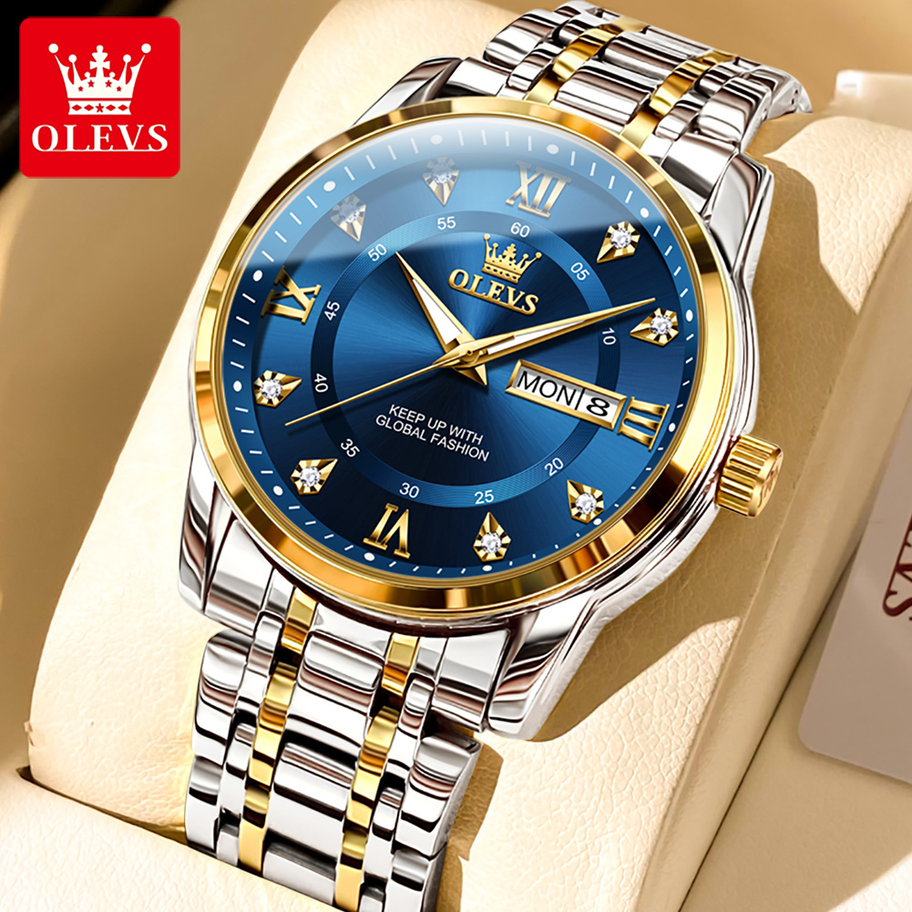 OLEVS 5513 Man Watch Stainless - Luxury Watch Business recension och pris