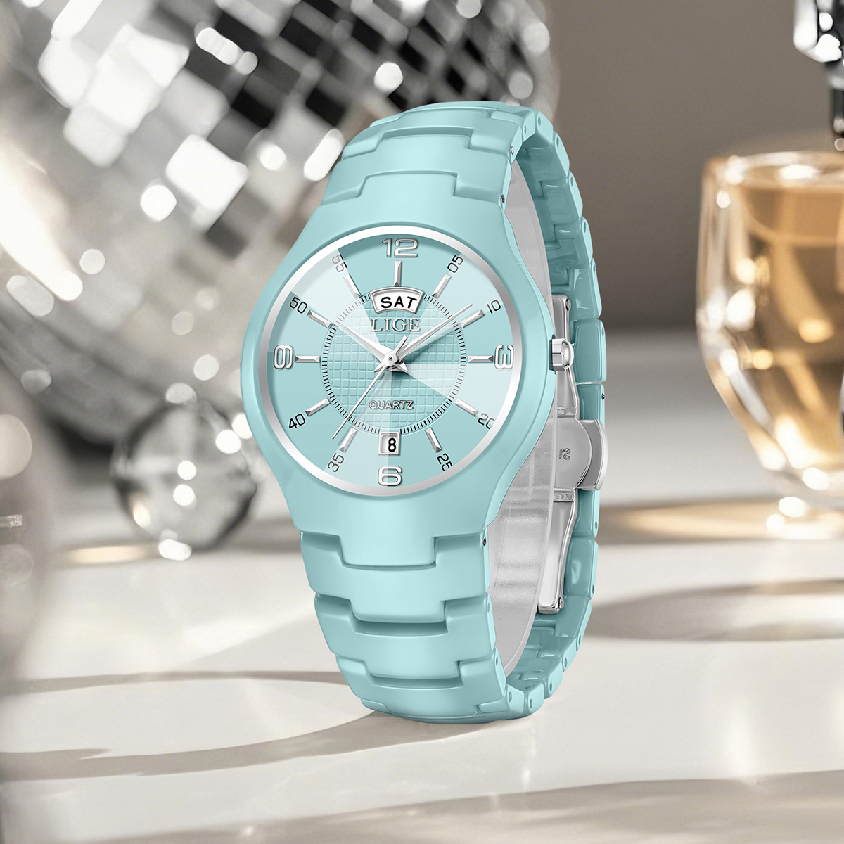 LIGE Luxury Elegant Quartz Wom - Luxury Watch Display recension och pris