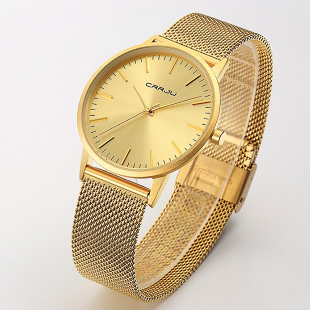 CRRJU Ultra Slim Gold Quartz W - Luxury Watch Magazine recension och pris
