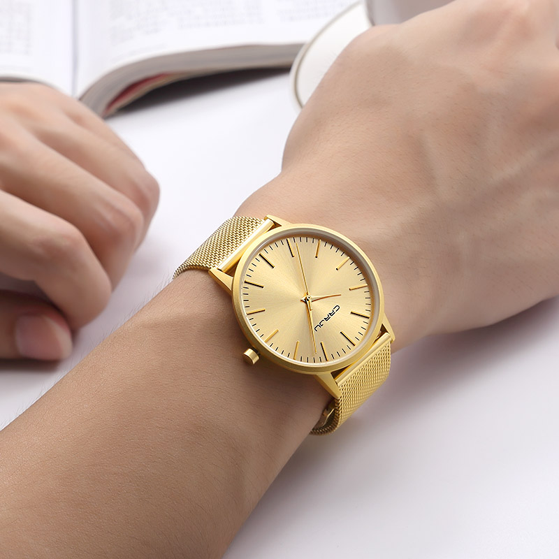 CRRJU Ultra Slim Gold Quartz W - Luxury Watch Magazine recension och pris