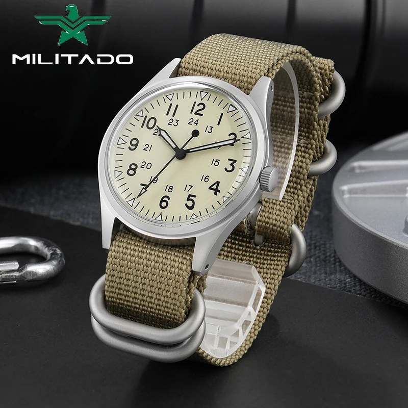 Militado ML07 Quartz Watch VH3 - Field Watch Military recension och pris