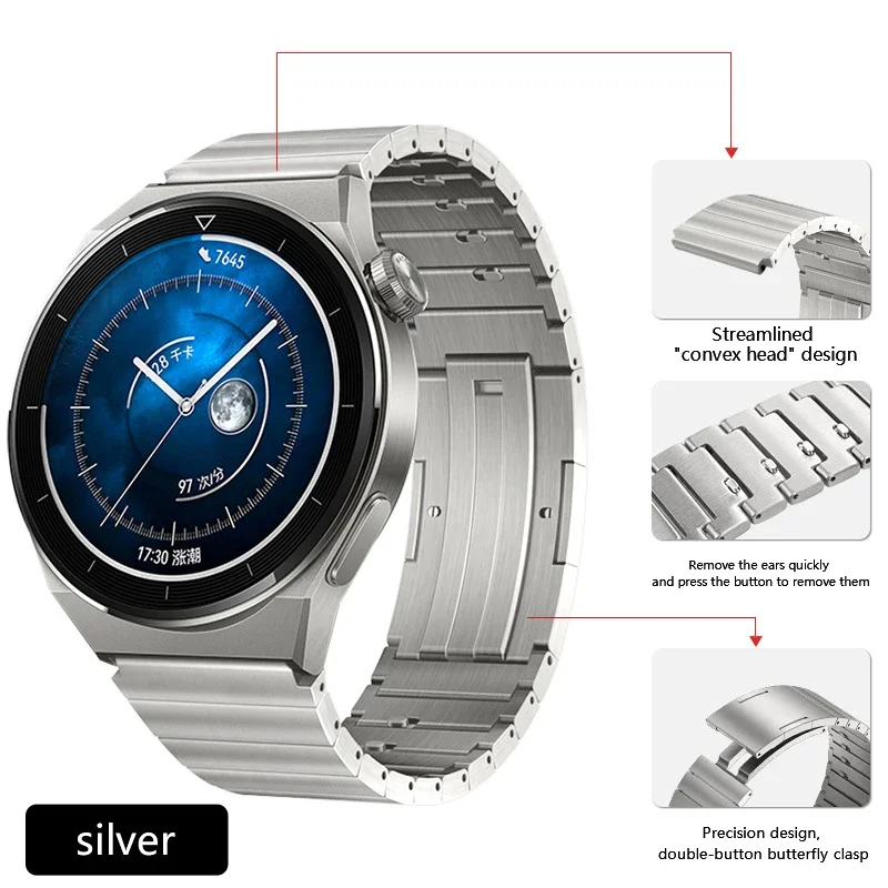 22mm Quick Fit Titanium Metal  - Luxury Watch Galaxy recension och pris