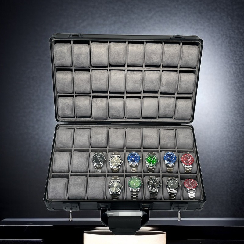 Aluminum Green Watch Box Mens  - Luxury Watch Holder For Men recension och pris