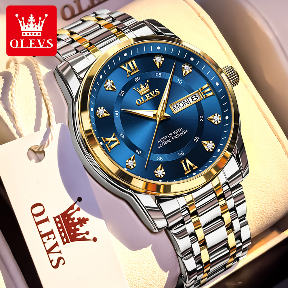 OLEVS Brand Fashion men's watc - Luxury Watch Display recension och pris