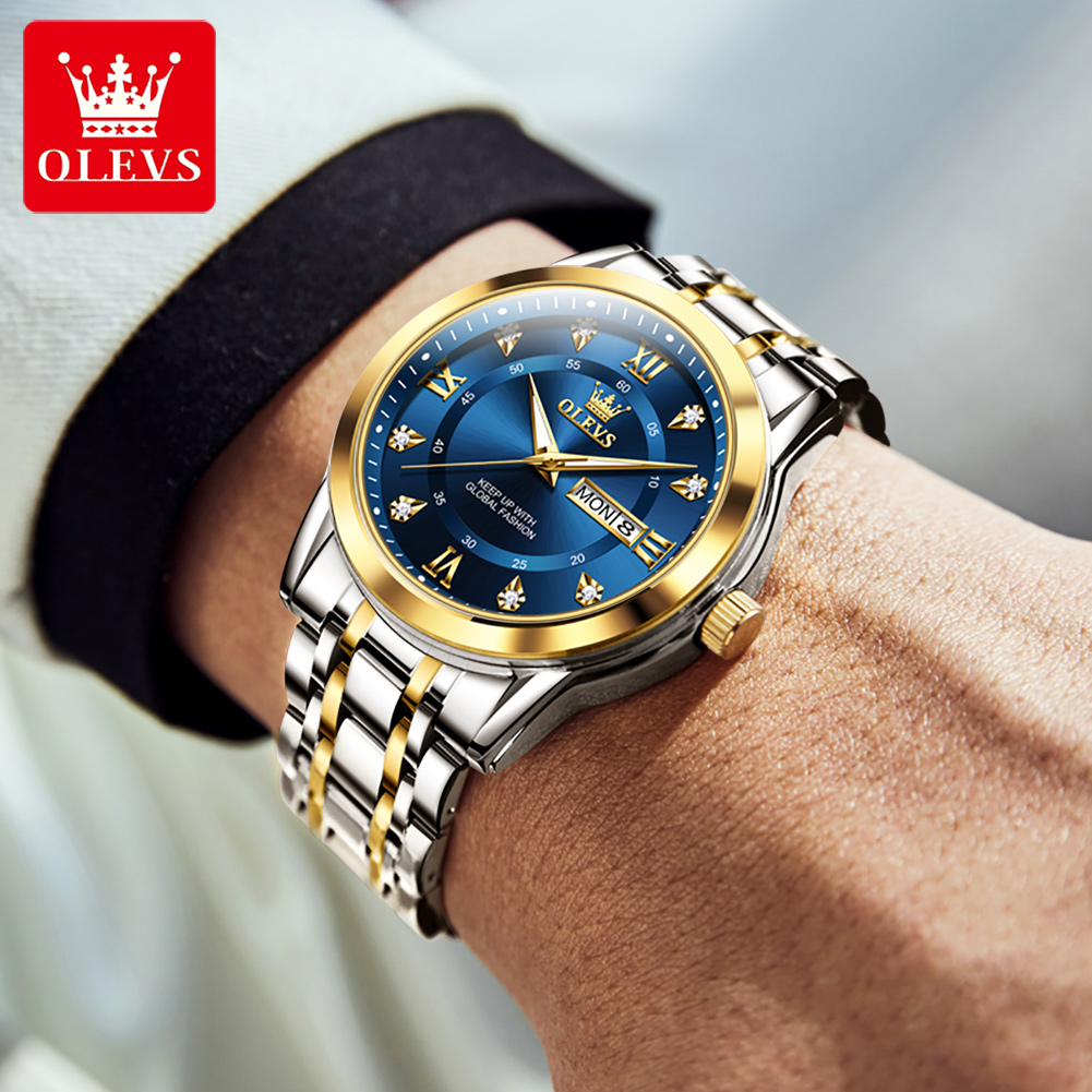 OLEVS Brand Fashion men's watc - Luxury Watch Display recension och pris