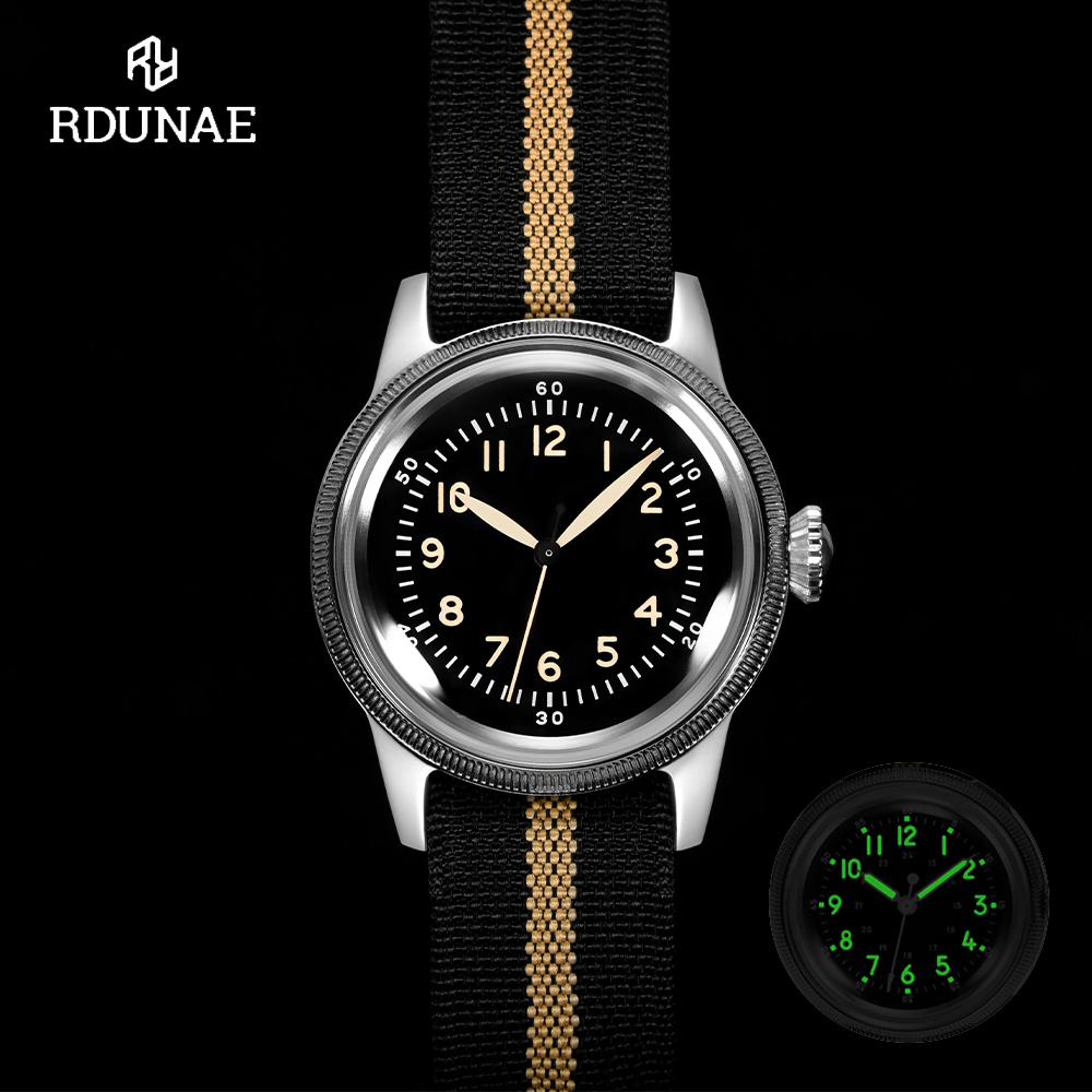 RDUNAE 2025 new RA07 36mm mili - Field Watch Military recension och pris