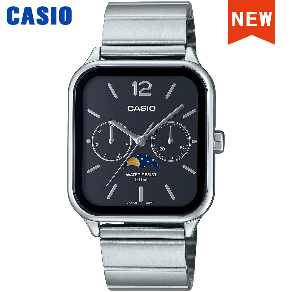 Casio wrist watch for men Fash - Moonphase Complication Watch recension och pris