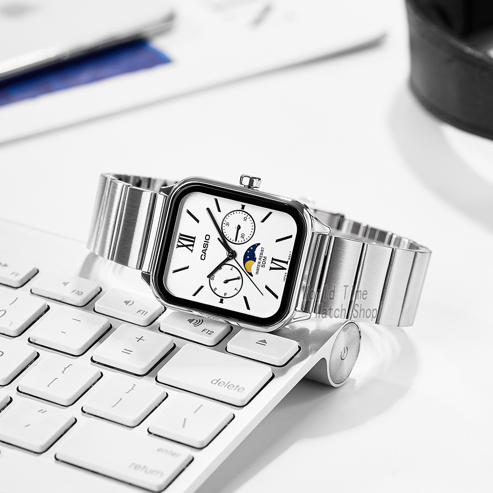 Casio wrist watch for men Fash - Moonphase Complication Watch recension och pris