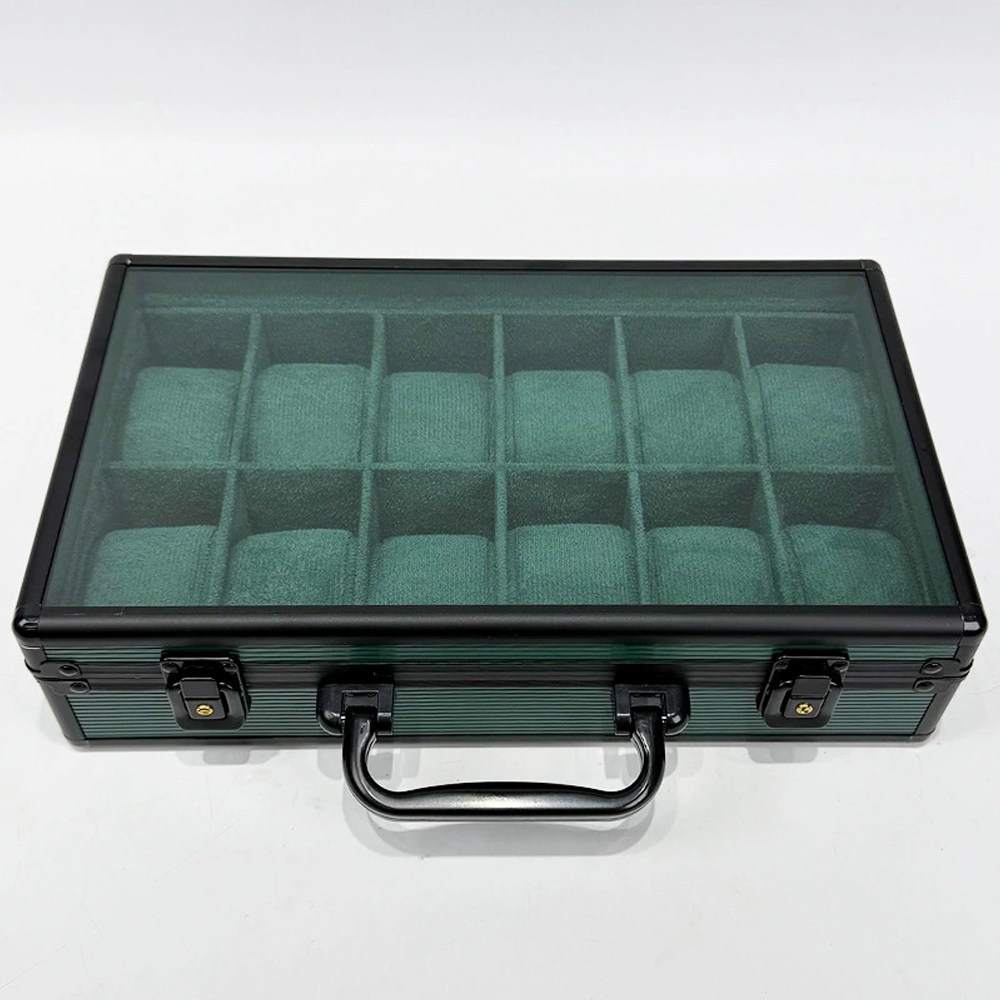 18/6/12/15 Slots Aluminum Gree - Luxury Watch Holder For Men recension och pris