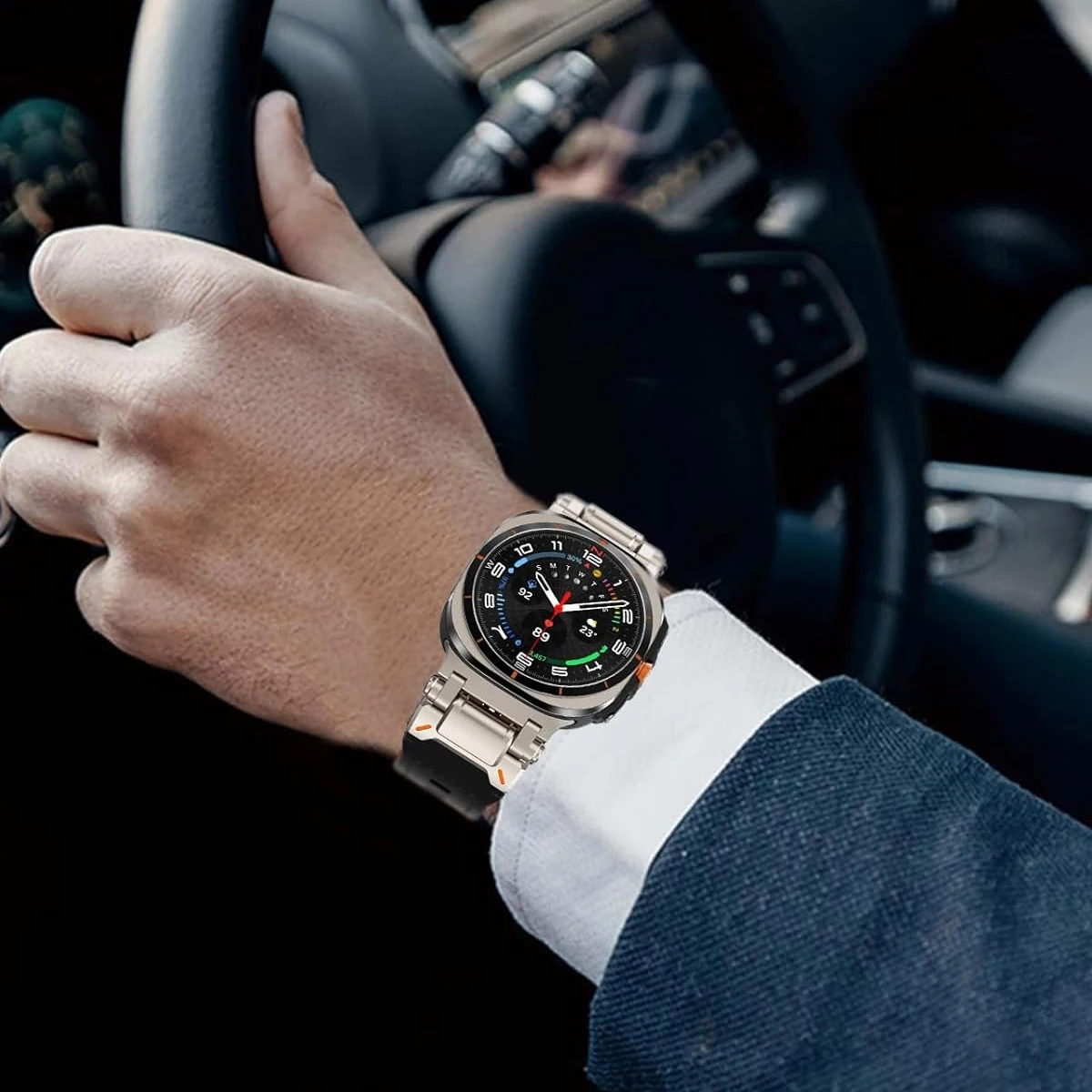 Luxury Leather Band for Samsun - Luxury Watch Galaxy recension och pris