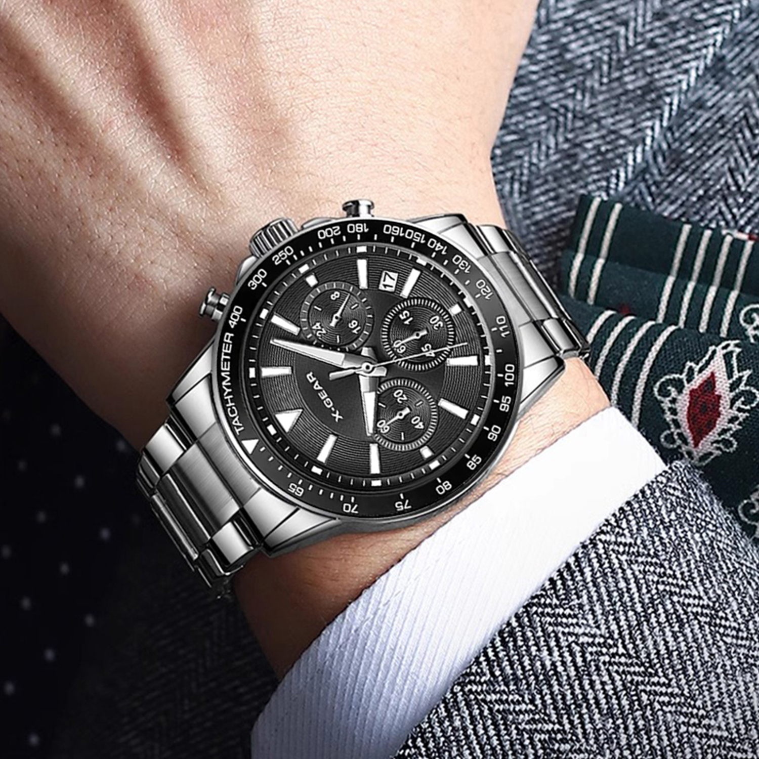 X-GEAR Man Watch Luxury Three- - Luxury X I Watch recension och pris