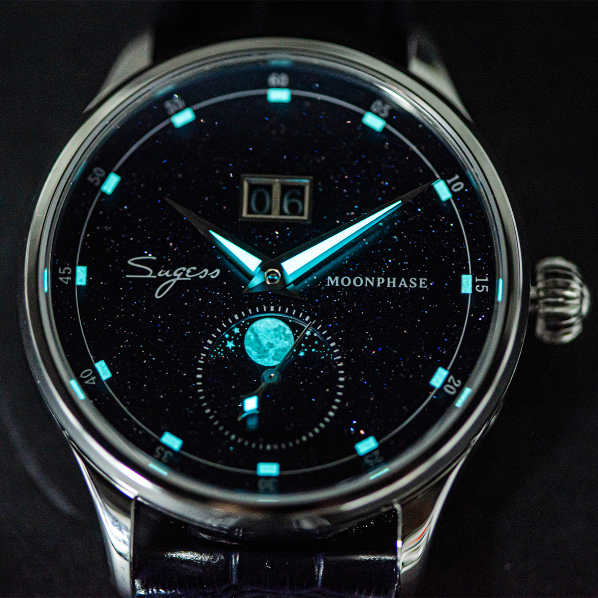 Sugess 2022 Luxury Man Watch M - Moonphase Complication Watch recension och pris